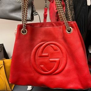 Gucci red shoulder bag
